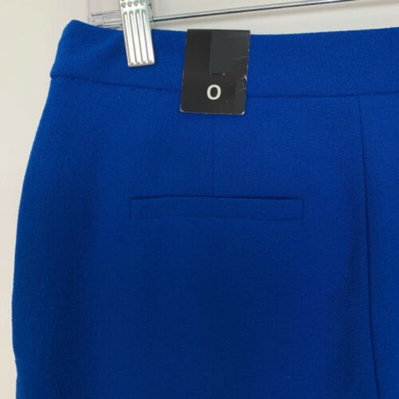 The Limited Blue Crepe Pleated Front Shorts - Picture 5 of 7